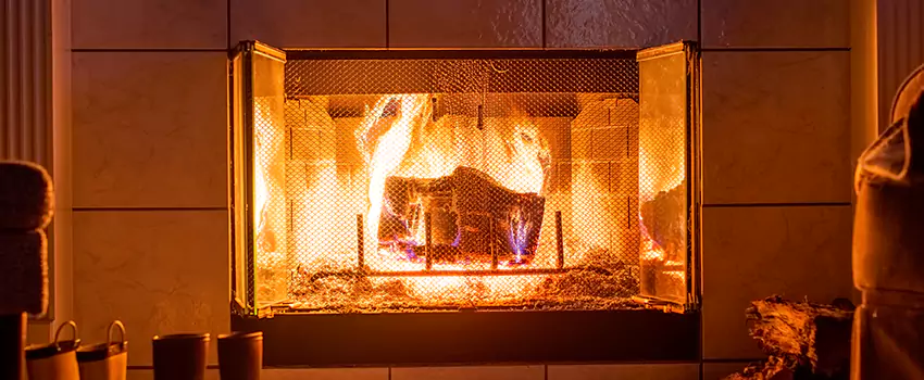 Mendota Hearth Landscape Fireplace Installation in Rockford, Illinois
