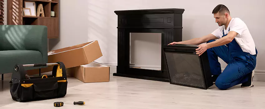 Old Rusted Metal Fireplace Repair And Replacement in Rockford, IL