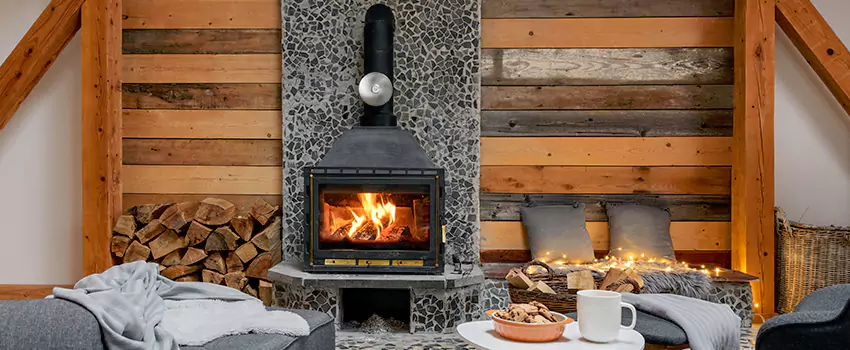 Thelin Hearth Products Direct Vent Gas Stove Fireplace Inspection in Rockford, Illinois